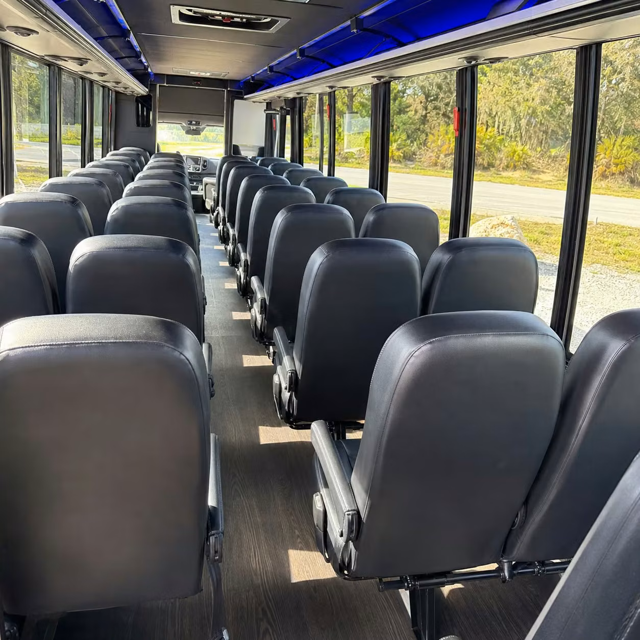 25 passenger minibus interior