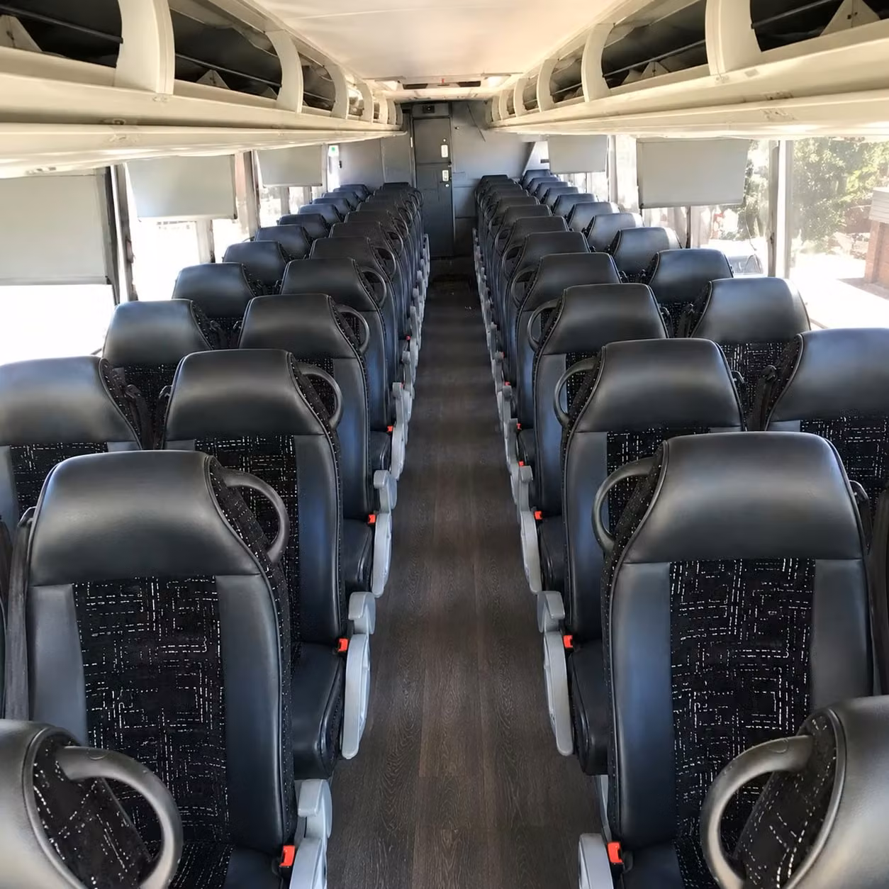 daytona beach charter bus rental interior