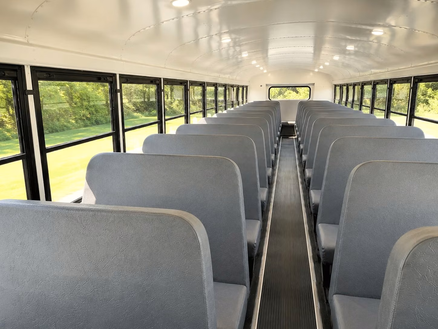 school bus inside